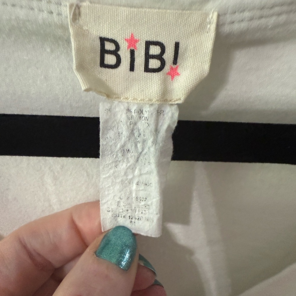 BiBi Pastel Striped V-Neck Tee - Picture 3 of 3